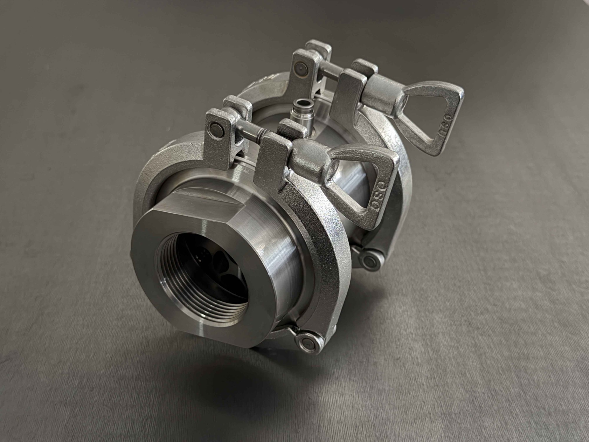 インライン接続型ファインバブル発生器のFB-M40A-SUS316Lです。